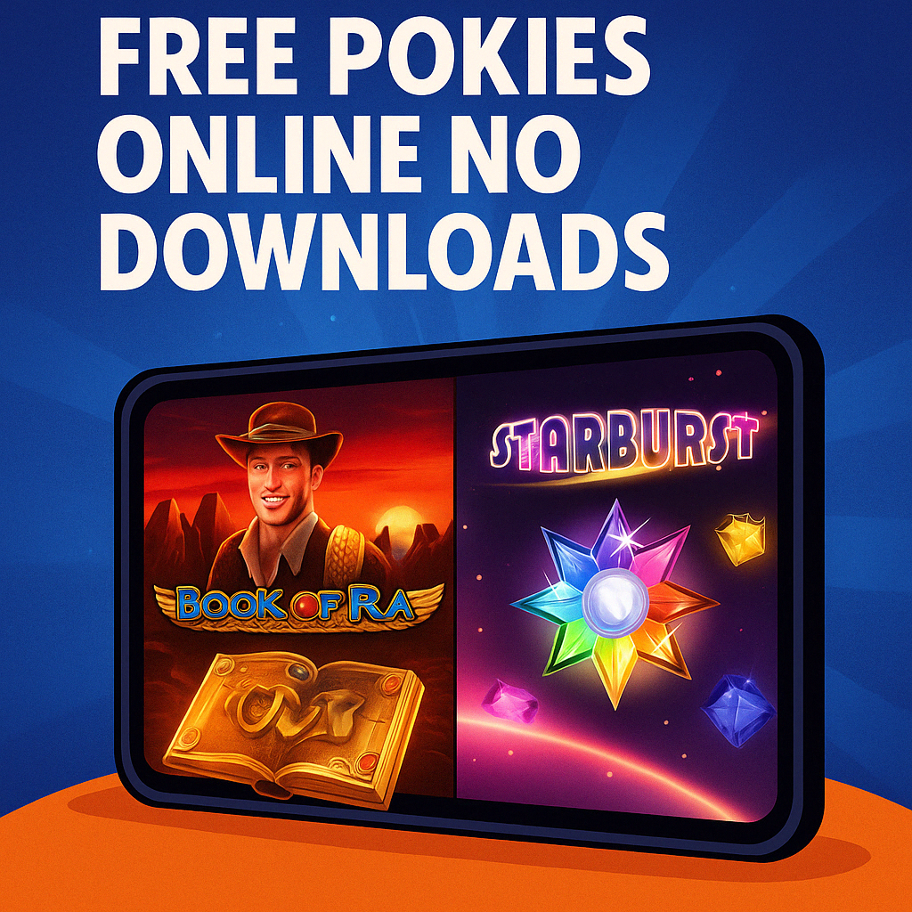 Instant access to free pokies online with no download required – Book of Ra and Starburst in browser view