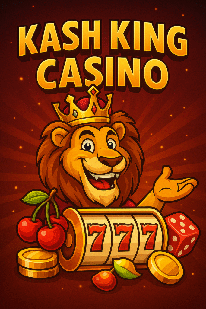 Kash King Casino interface with PayID slots, classic pokies like Book of Ra and Sizzling Hot, designed for Australian players