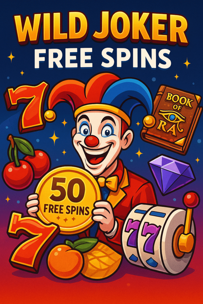 Wild Joker free spins no deposit bonus – Aussie pokies with 50 free spins on Starburst, Book of Ra and more, no deposit needed